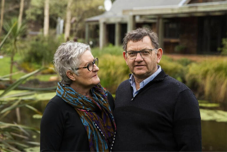 Bryan Guy KSM (pictured with wife Jo Guy) was honoured for his service to the Anglican Church, farming  & community organisations.