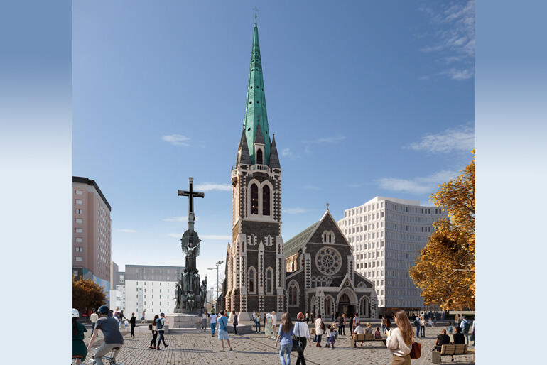 Newly released plans could see Christ Church Cathedral's 700-seat nave and tower reopened for use by 2030.